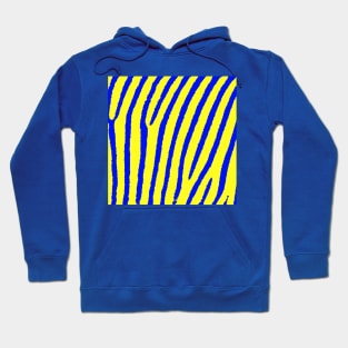 Zebra Print (Yellow & Blue) Hoodie